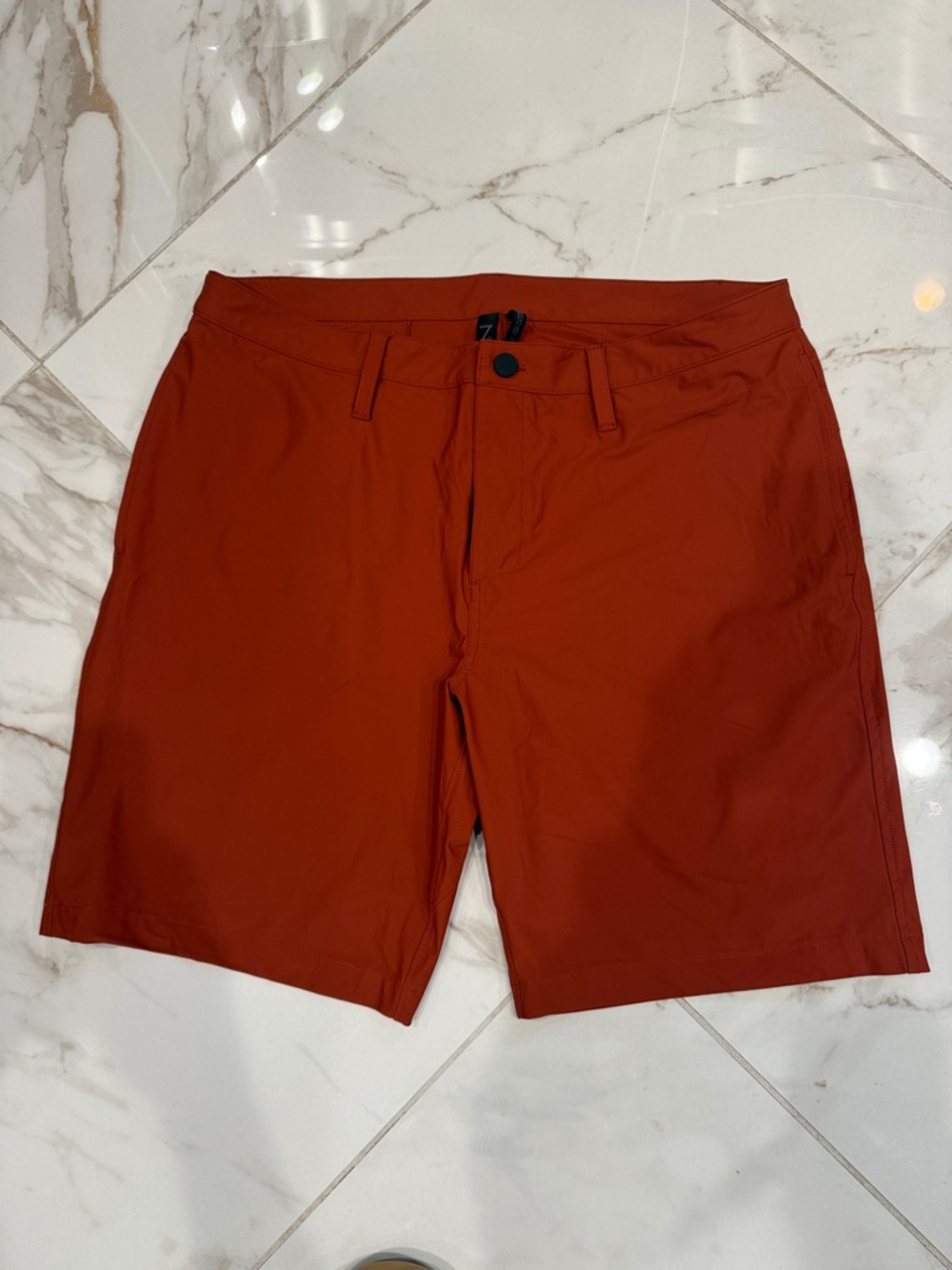 Zella Men's Rust Orange Hybrid Shorts